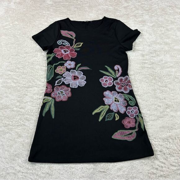 The Way floral print little black dress, size small - Picture 3 of 9